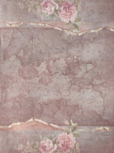 Weathered Bark Designer Printed AIDA Fabric. Canvas for embroidery with an applied background  KF-1317A