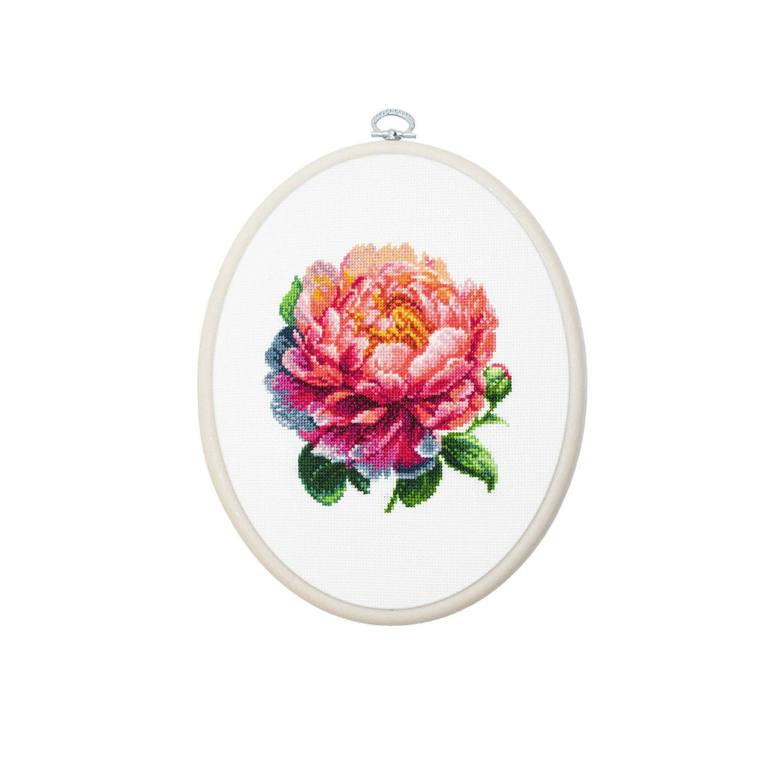 Coral Charm  Peony BC205l Counted Cross-Stitch Kit
