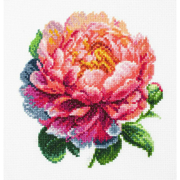 Coral Charm  Peony BC205l Counted Cross-Stitch Kit