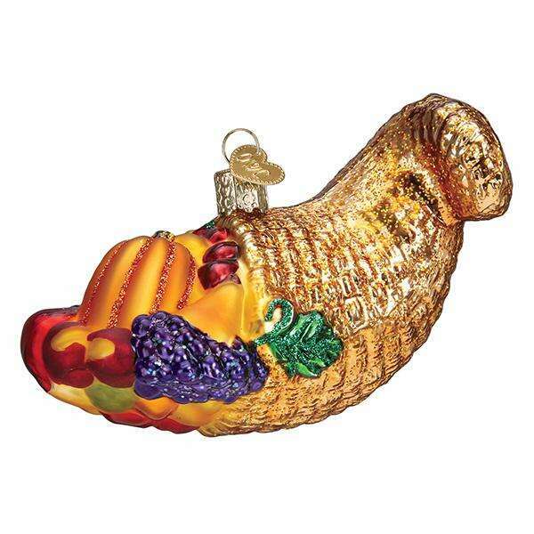 Old World Christmas Cornucopia Blown Glass Ornament