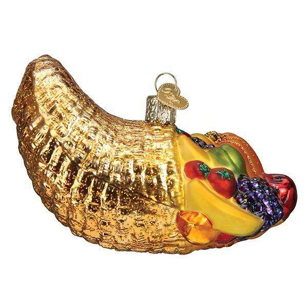 Old World Christmas Cornucopia Blown Glass Ornament