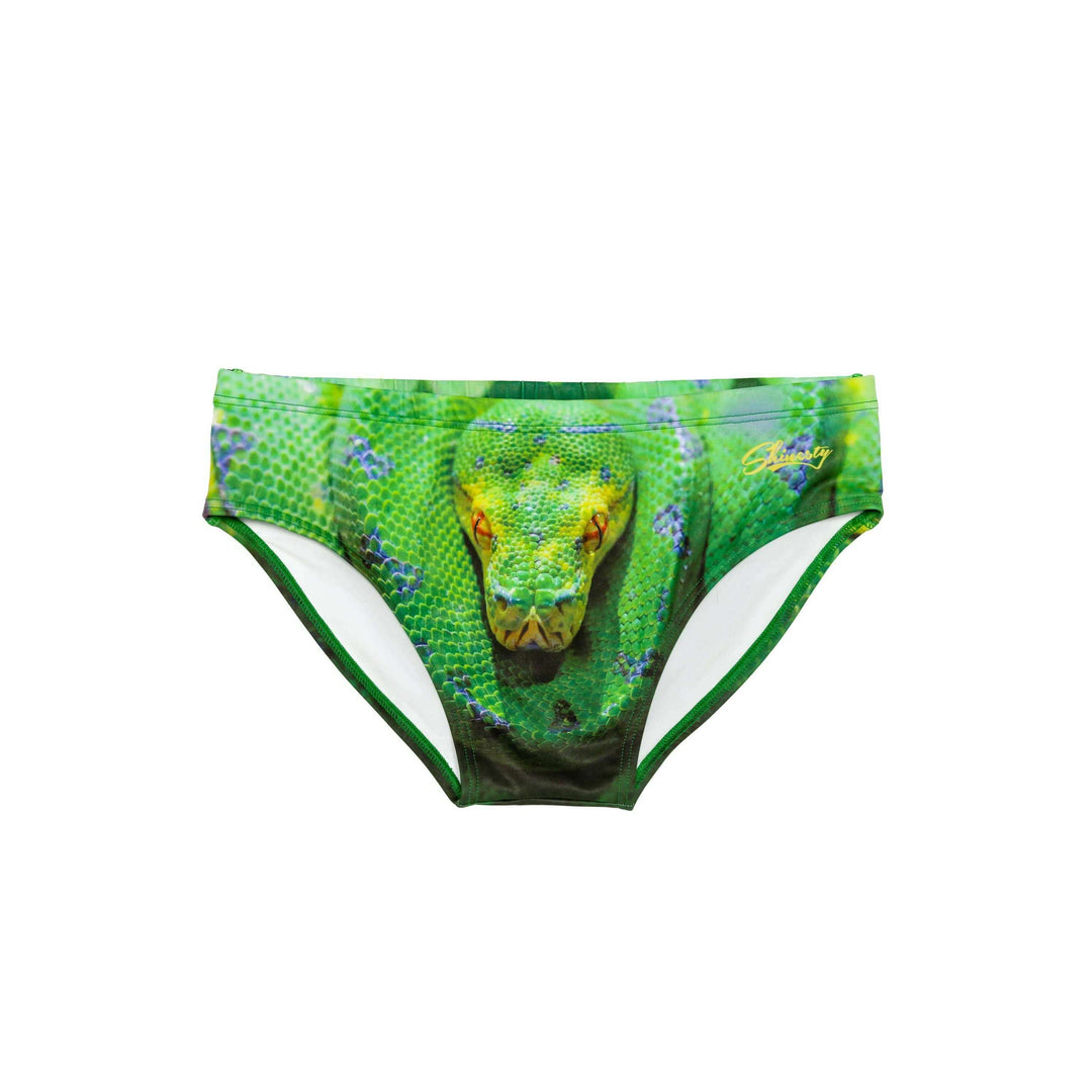 Corwin's Constrictor Snake Print Swim Brief