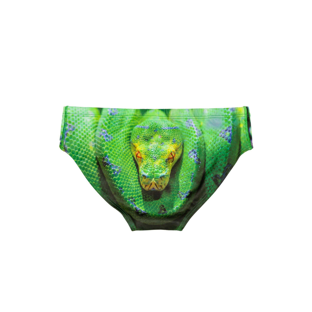 Corwin's Constrictor Snake Print Swim Brief