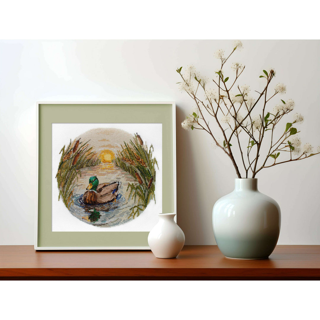 Counted Cross-stitch kit - Evening swim AH-259