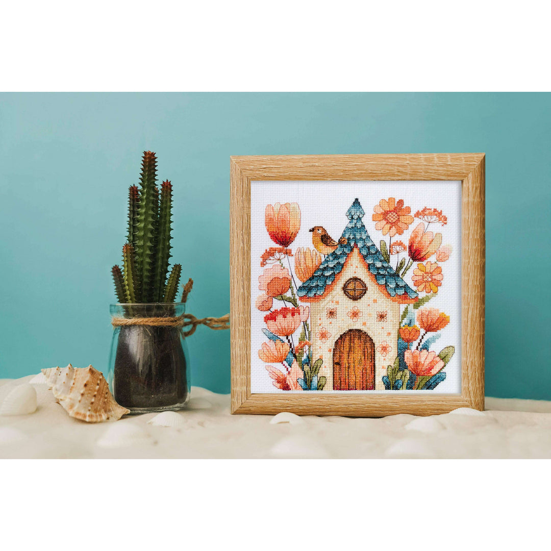 Counted Cross-stitch kit - Sing for us, little bird! AH-254