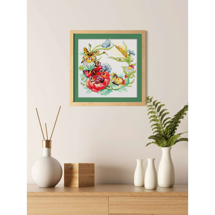 Counted Cross-stitch kit - Summer wreath AH-169