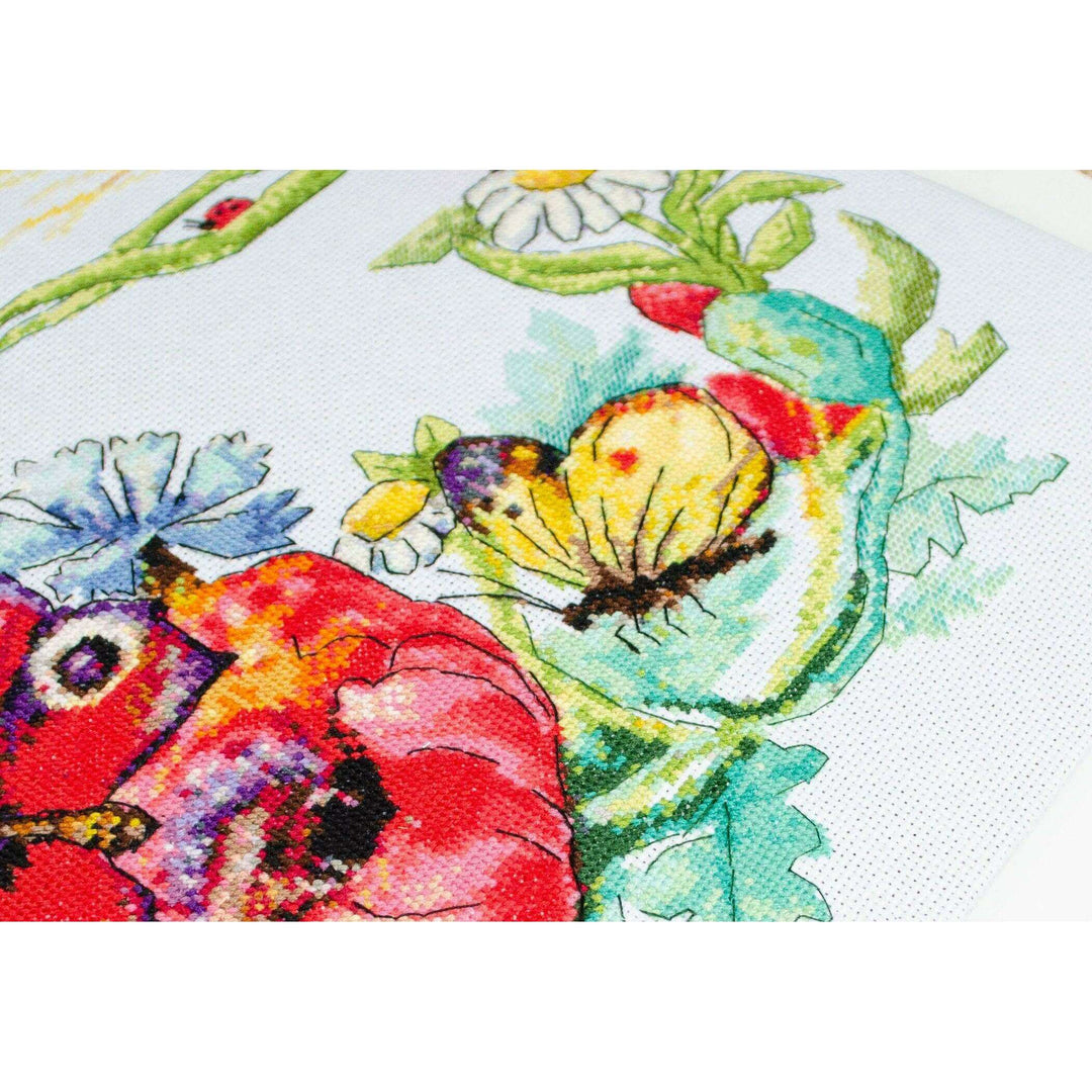 Counted Cross-stitch kit - Summer wreath AH-169