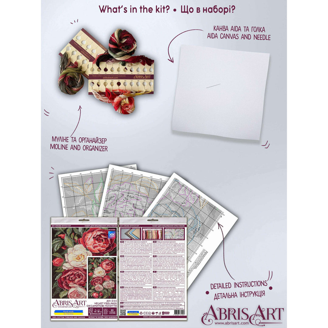 Counted Cross-stitch kit - Velvet feelings AH-244