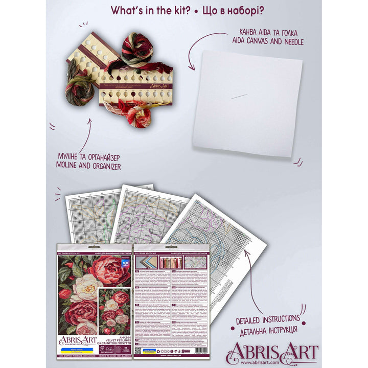Counted Cross-stitch kit - Velvet feelings AH-244