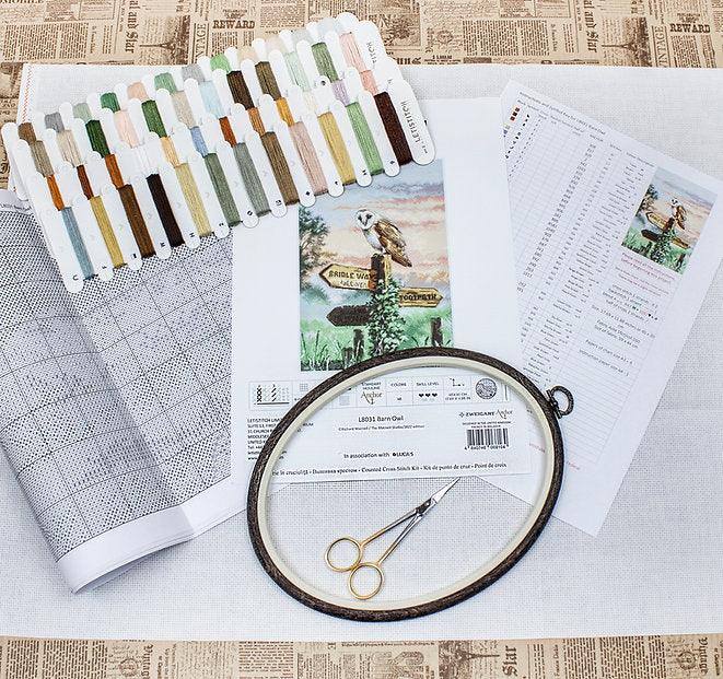 Counted Cross Stitch Kit Barn Owl L8031