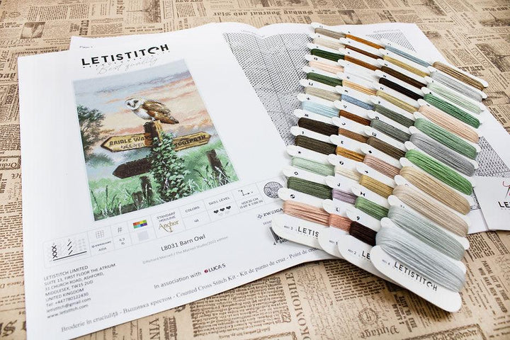 Counted Cross Stitch Kit Barn Owl L8031