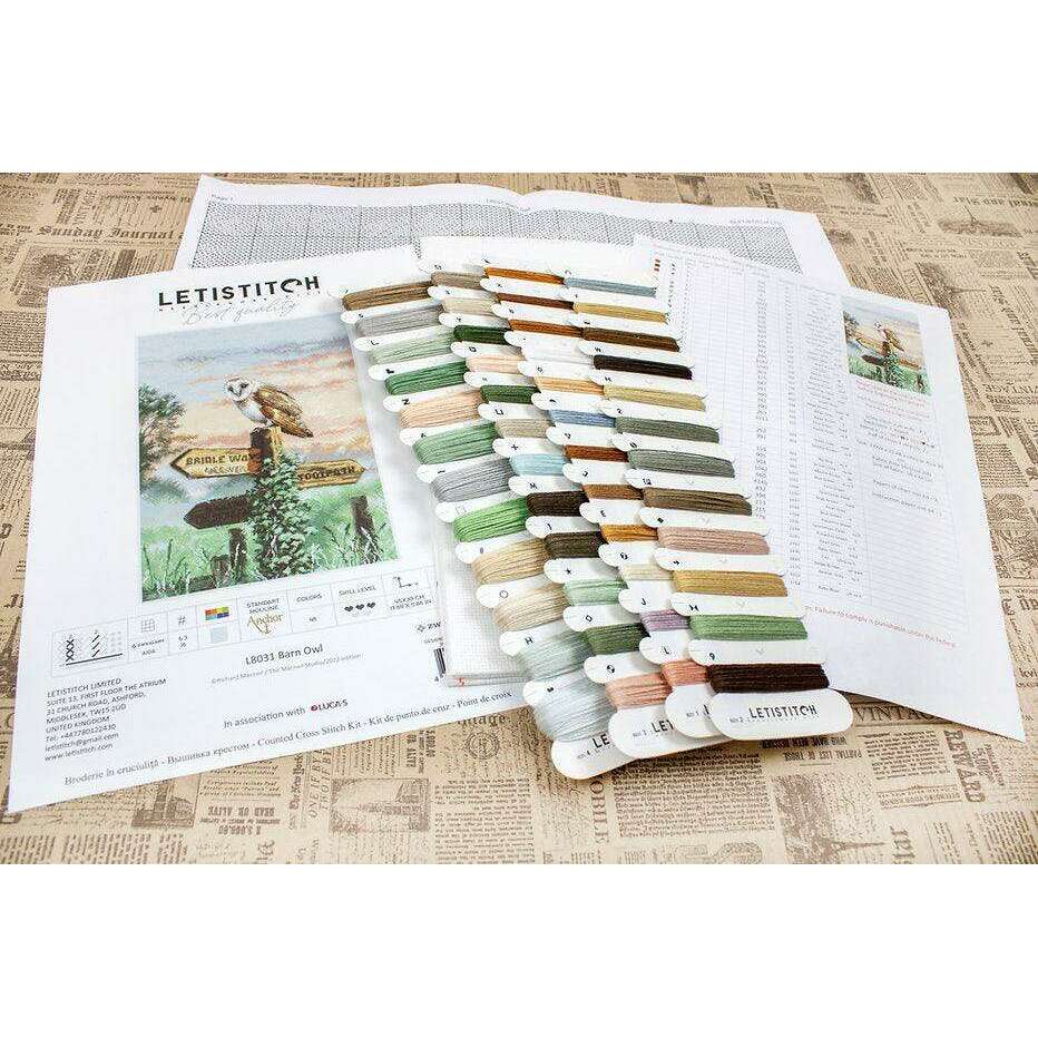 Counted Cross Stitch Kit Barn Owl L8031