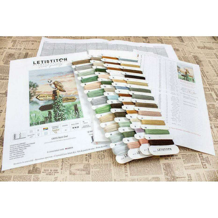 Counted Cross Stitch Kit Barn Owl L8031