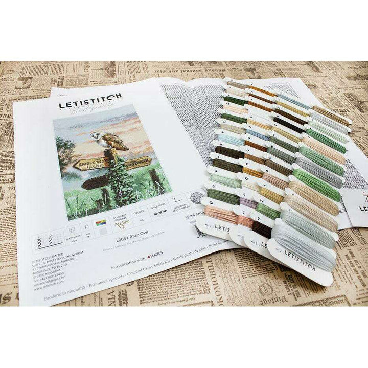 Counted Cross Stitch Kit Barn Owl L8031