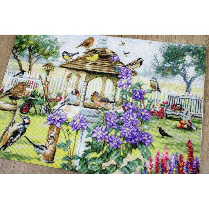 Counted Cross Stitch Kit Bird table  Leti944