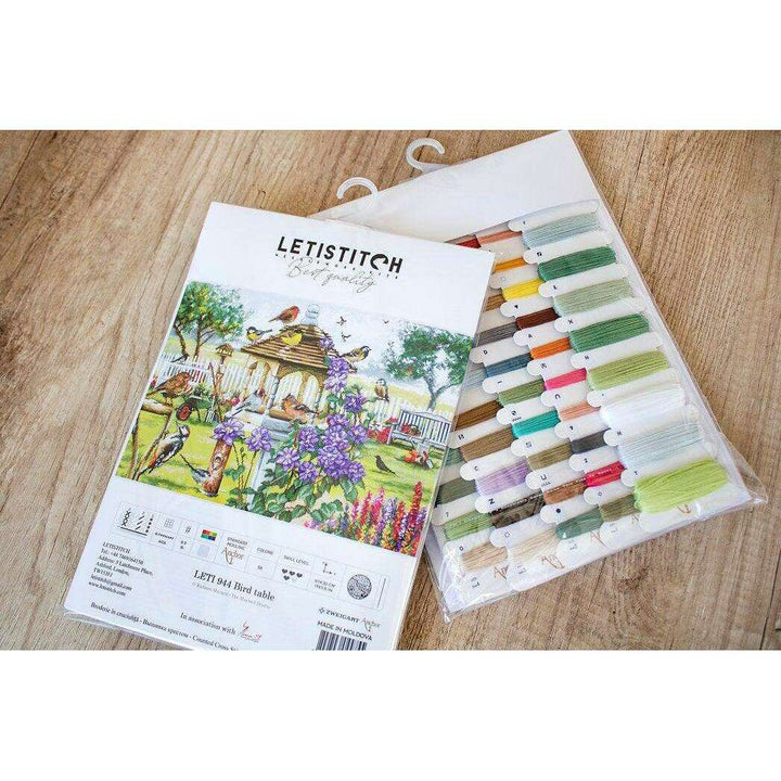 Counted Cross Stitch Kit Bird table  Leti944