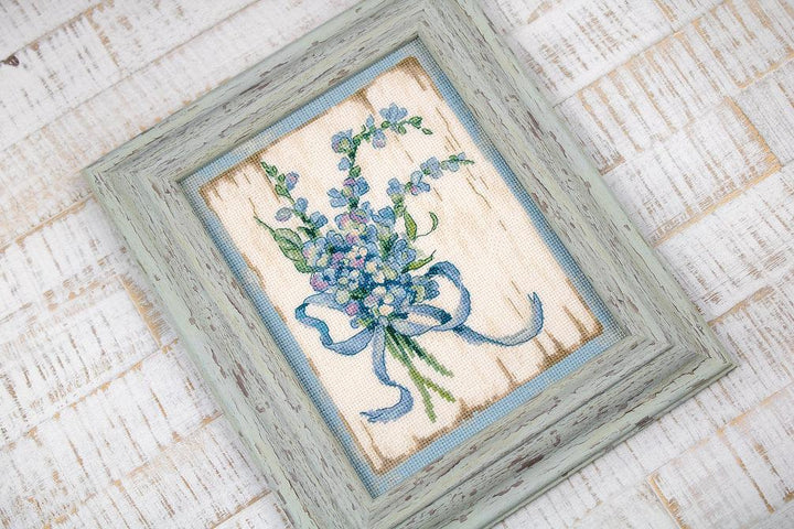 Counted Cross Stitch Kit BLUE I Leti974