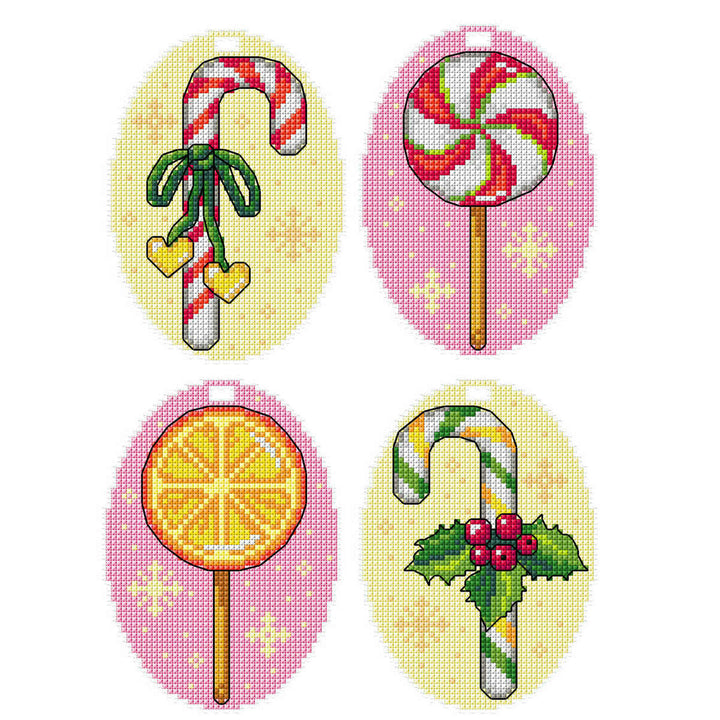 Counted Cross-Stitch Kit Christmas Candy 214CS