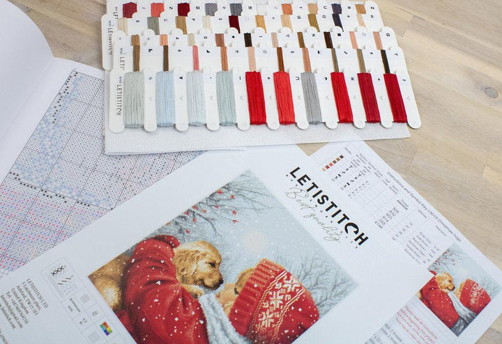 Counted Cross Stitch Kit Christmas hugs L8019