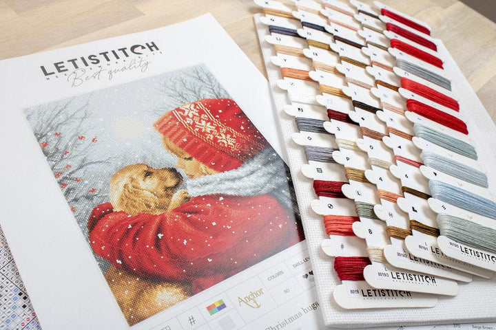 Counted Cross Stitch Kit Christmas hugs L8019