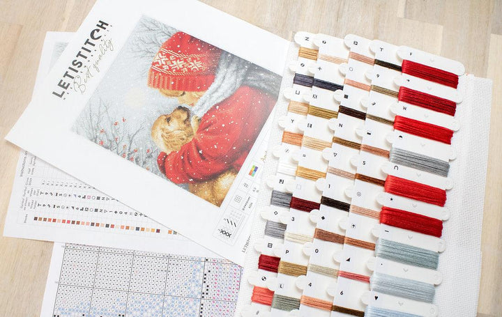 Counted Cross Stitch Kit Christmas hugs L8019