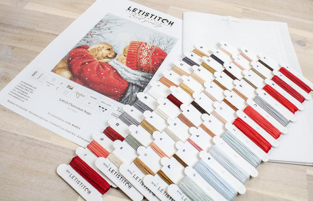 Counted Cross Stitch Kit Christmas hugs L8019