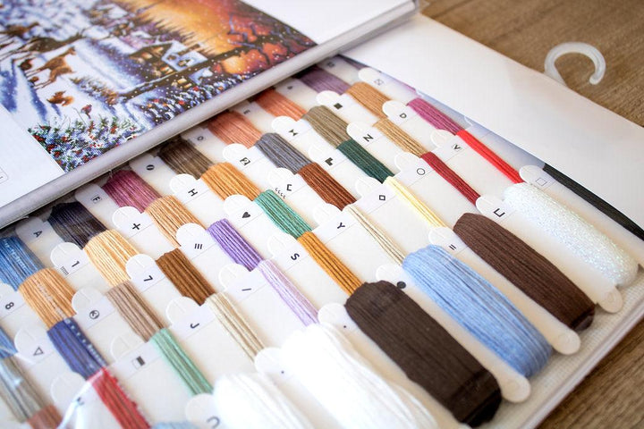 Counted Cross Stitch Kit Christmas Wood Leti947