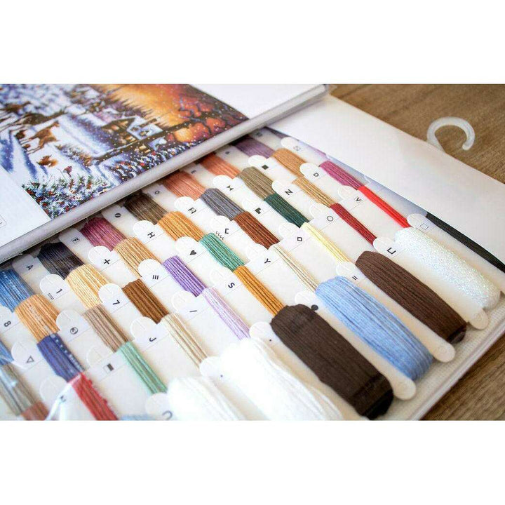 Counted Cross Stitch Kit Christmas Wood Leti947