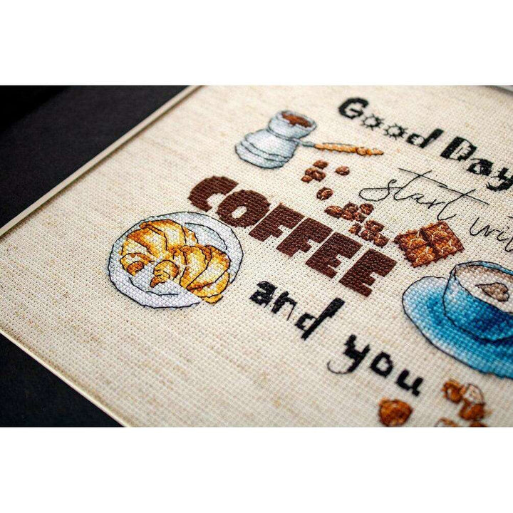 Counted Cross Stitch Kit Coffee Time Leti927