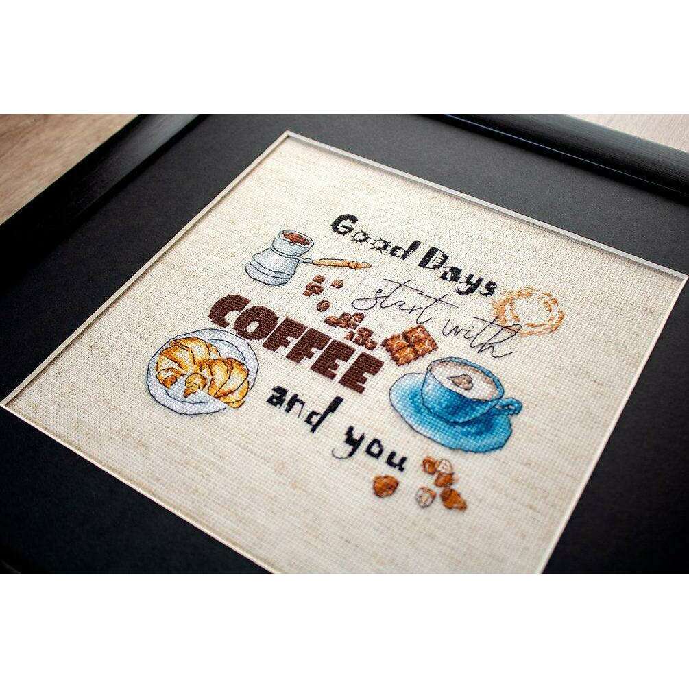 Counted Cross Stitch Kit Coffee Time Leti927