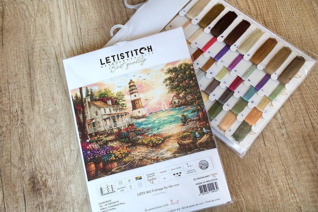 Counted Cross Stitch Kit Cottage by the sea Leti962