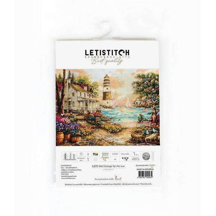 Counted Cross Stitch Kit Cottage by the sea Leti962