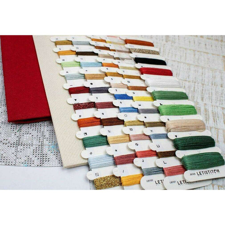 Counted Cross Stitch Kit Cozy Christmas Stocking L8010