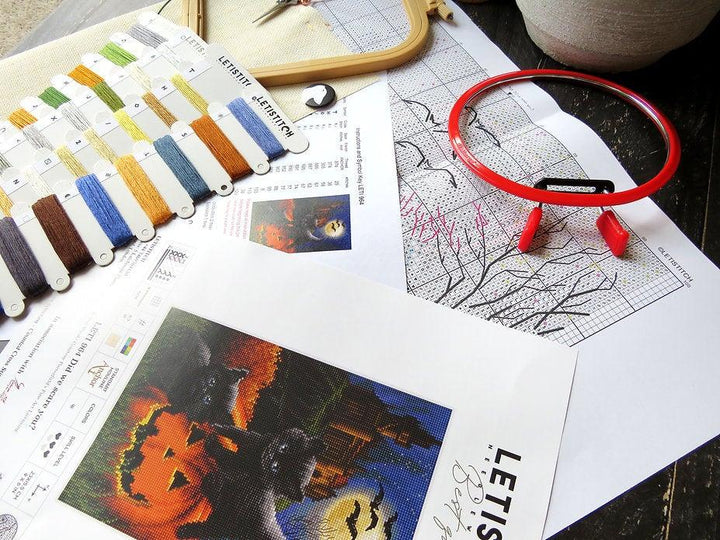 Counted Cross Stitch Kit Did we scare you? Leti964