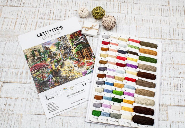 Counted Cross Stitch Kit Early Evening in Avola L8021