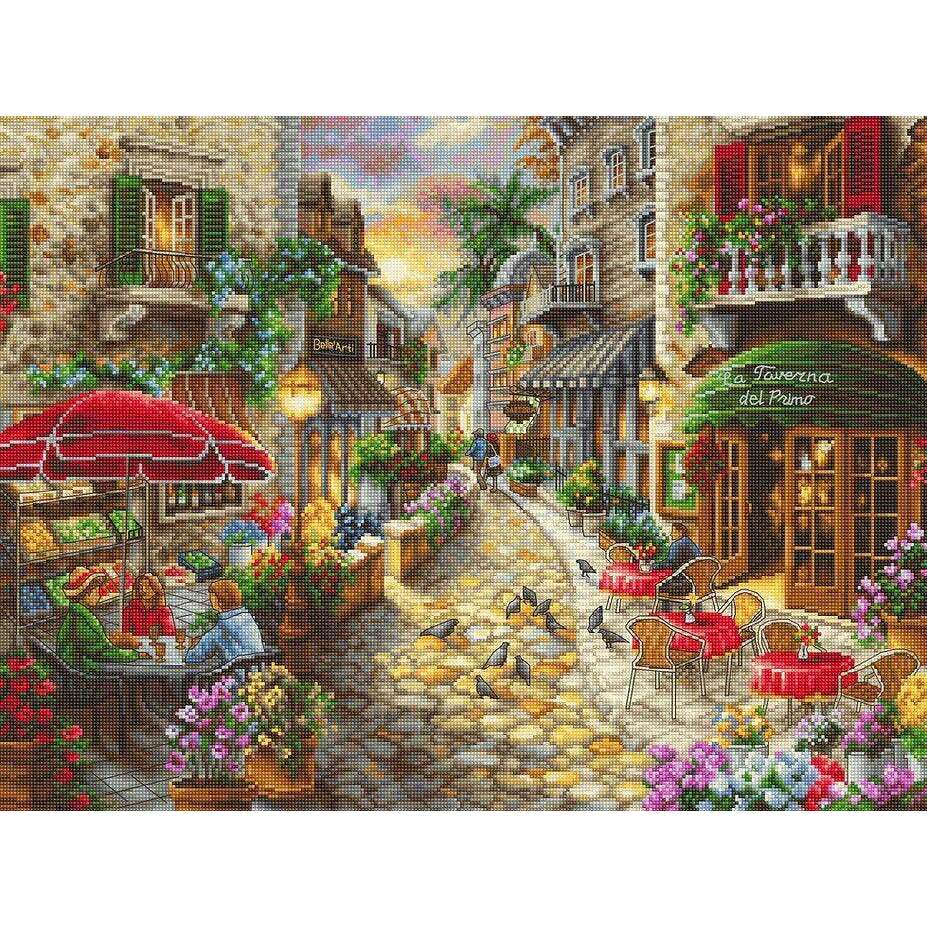 Counted Cross Stitch Kit Early Evening in Avola L8021
