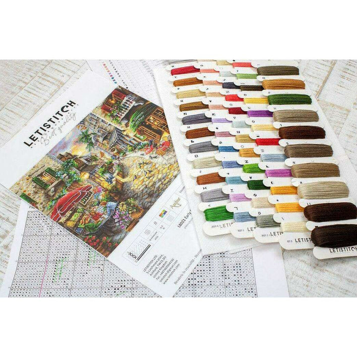 Counted Cross Stitch Kit Early Evening in Avola L8021