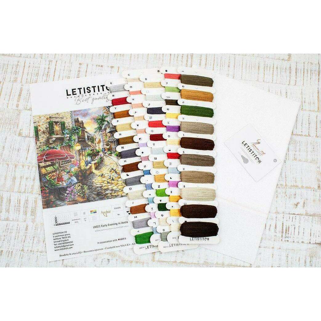 Counted Cross Stitch Kit Early Evening in Avola L8021
