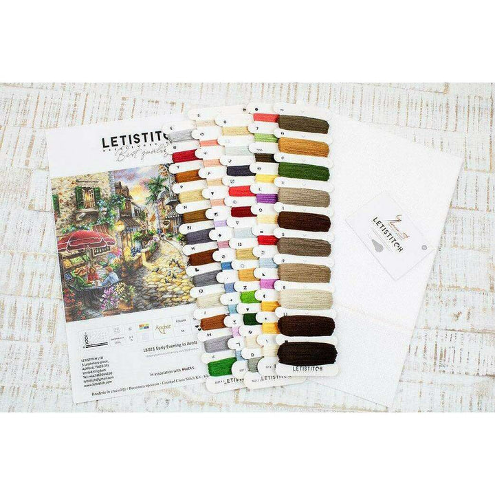 Counted Cross Stitch Kit Early Evening in Avola L8021