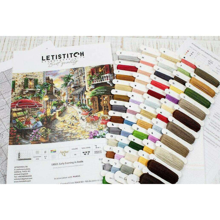 Counted Cross Stitch Kit Early Evening in Avola L8021