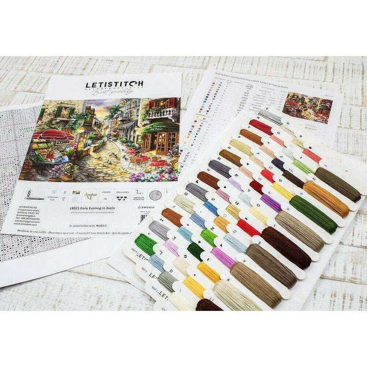 Counted Cross Stitch Kit Early Evening in Avola L8021