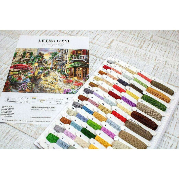 Counted Cross Stitch Kit Early Evening in Avola L8021