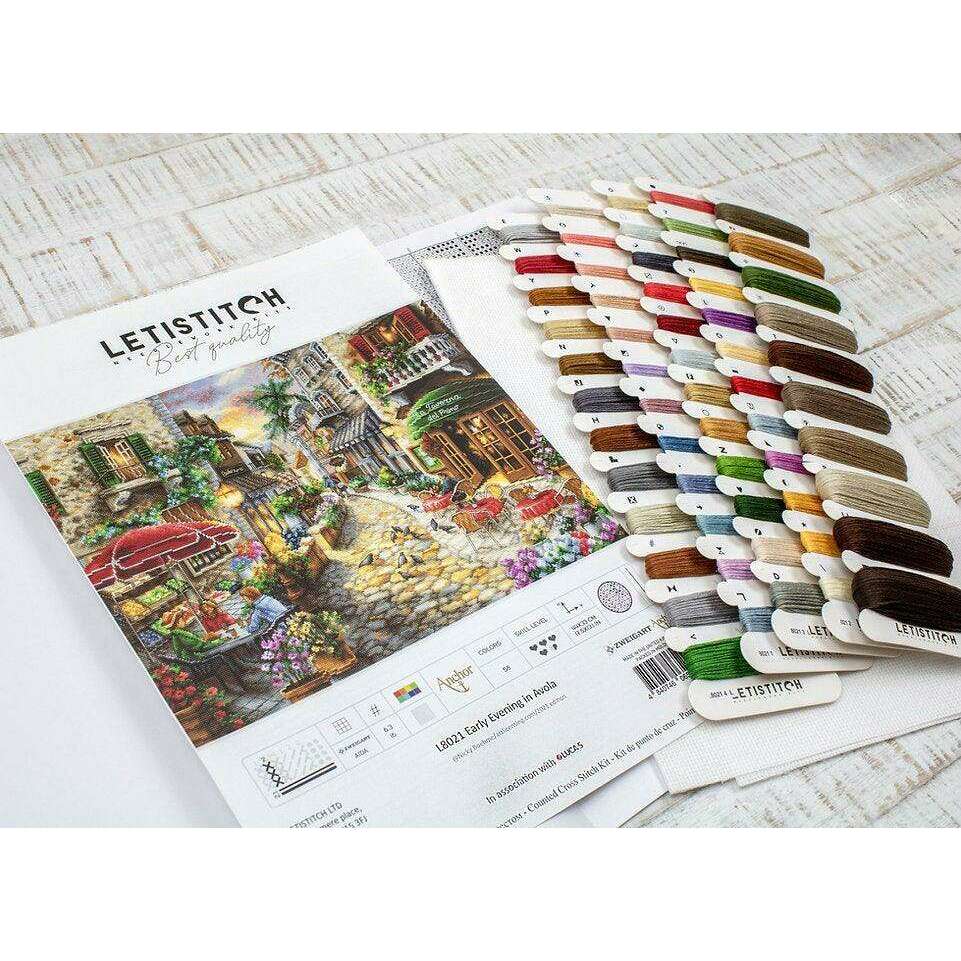 Counted Cross Stitch Kit Early Evening in Avola L8021
