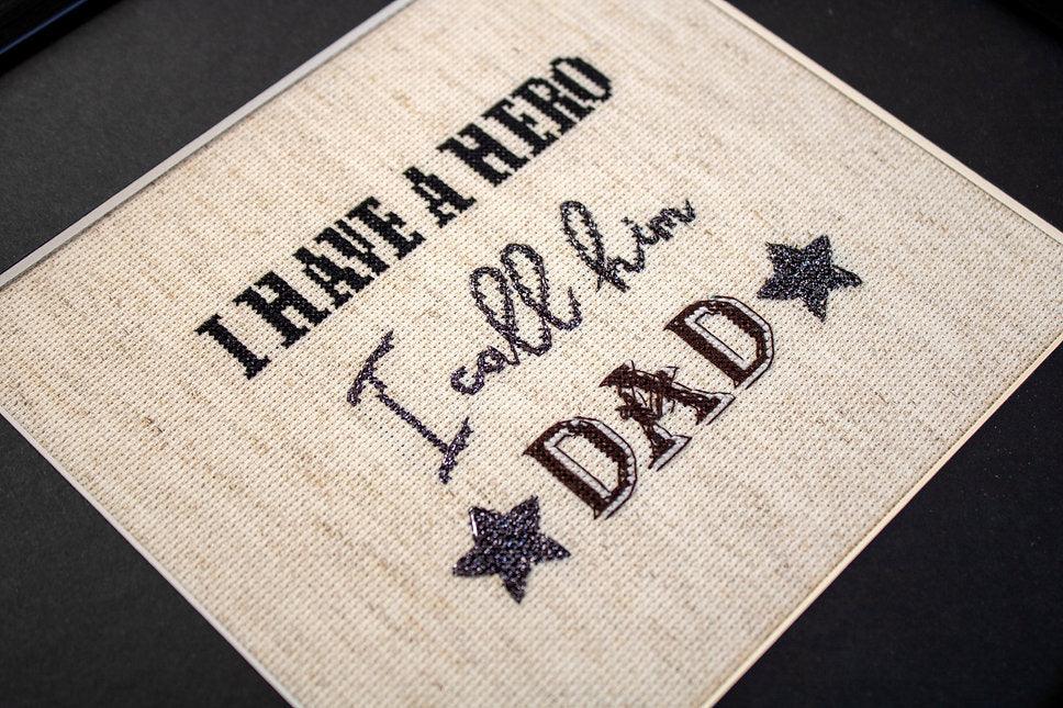 Counted Cross Stitch Kit Father's day gift Leti933