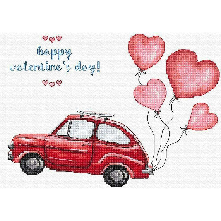 Counted Cross Stitch Kit Happy Valentine's Day Leti983