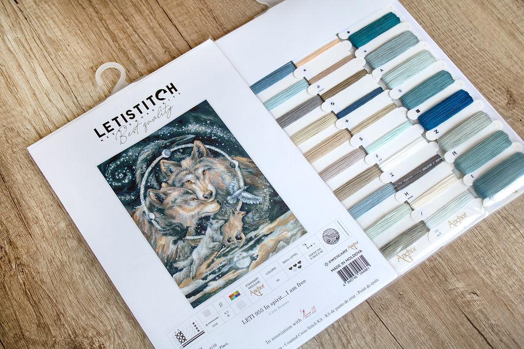 Counted Cross Stitch Kit In spirit I am free Leti955