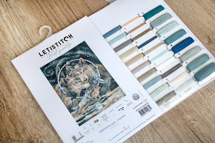 Counted Cross Stitch Kit In spirit I am free Leti955