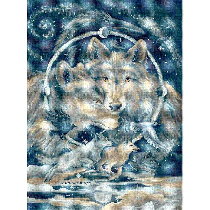 Counted Cross Stitch Kit In spirit I am free Leti955