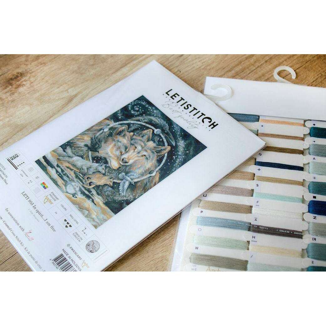 Counted Cross Stitch Kit In spirit I am free Leti955