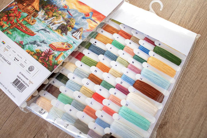 Counted Cross Stitch Kit Island Life Leti925